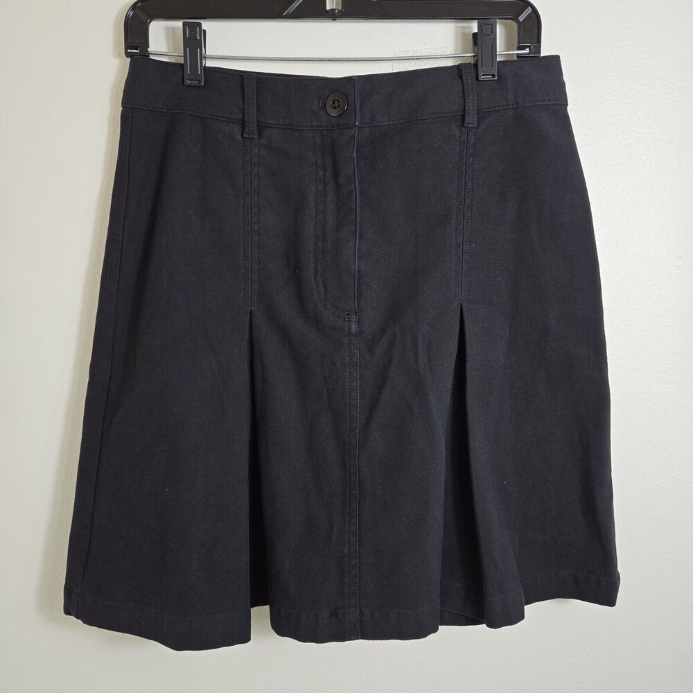 Wilfred Free Pleated Mini Short Skirt sz Med / 6 Black Academia Schoolgirl EUC